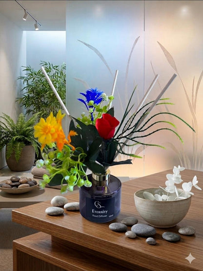 Luxury Floral Reed Diffuser Set – Long-Lasting Home Fragrance with Decorative Flowers 100Ml