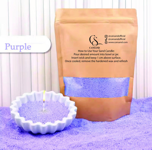 Refillable sand candle wax + 15 Wicks