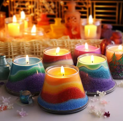 Buy 2 Get 1 Free Refillable sand candle wax + 15 Wicks